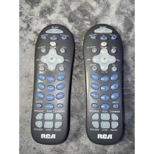 2 RCA Television Remote Controls Universal Cable Satellite DVD VCR RCR311W- NICE